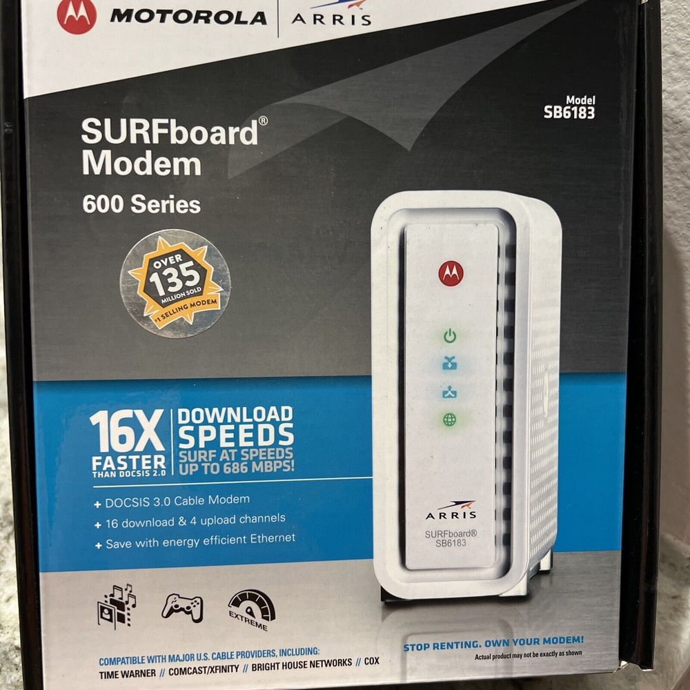 Arris SURFboard 592432-003 RB DOCSIS Modem & Cable 600 Series
